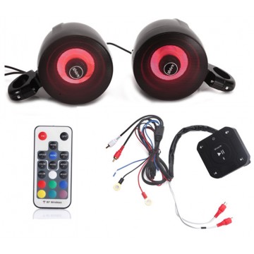 SHKA02C60B 2CH amplified bluetooth controller with 1pair 4inch RGB speakers